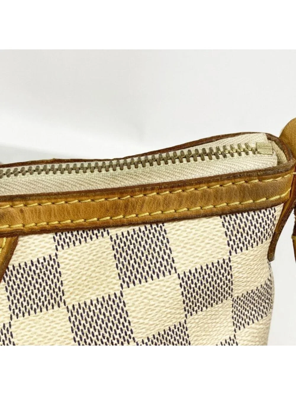 Louis Vuitton Shoulder Bag Damier Azur Syracuse MM White